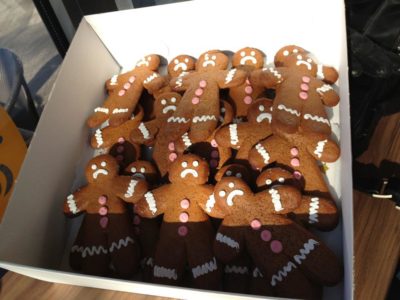Lebkuchenmänner in Massenhaltung
