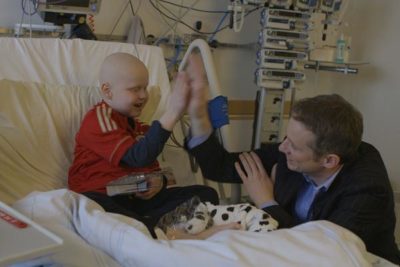 Simon Pierro im Kinderkrankenhaus