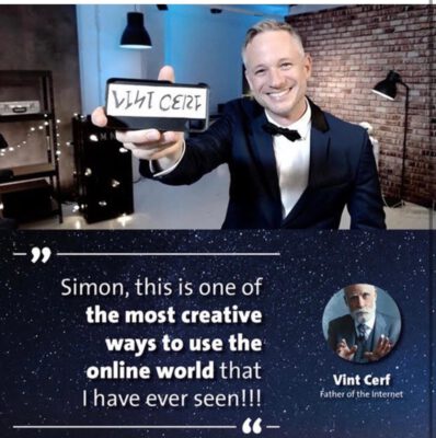 World Wide Wonderland - Virtuelle Zaubershow mit Simon Pierro (Zitat von Von Cerf - Vater des Internets)