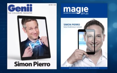 Simon Pierro auf dem Cover führender Fachzeitschriften, wie der MAGIE